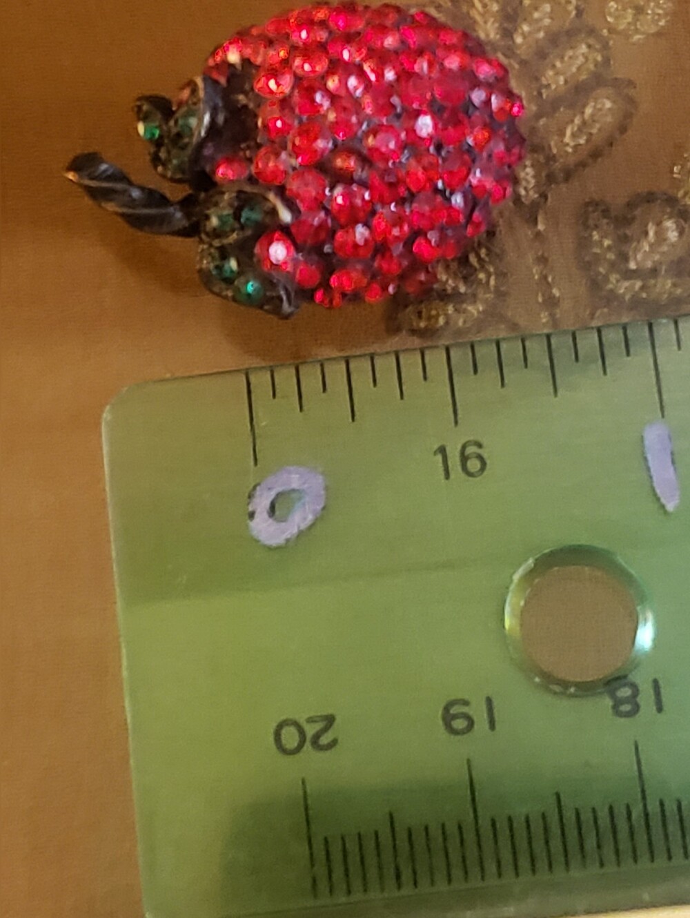 Vintage Brooch Lot 3pc Sterling Coro Wheat Stalk + Strawberry + Beetle - Picture 14 of 15